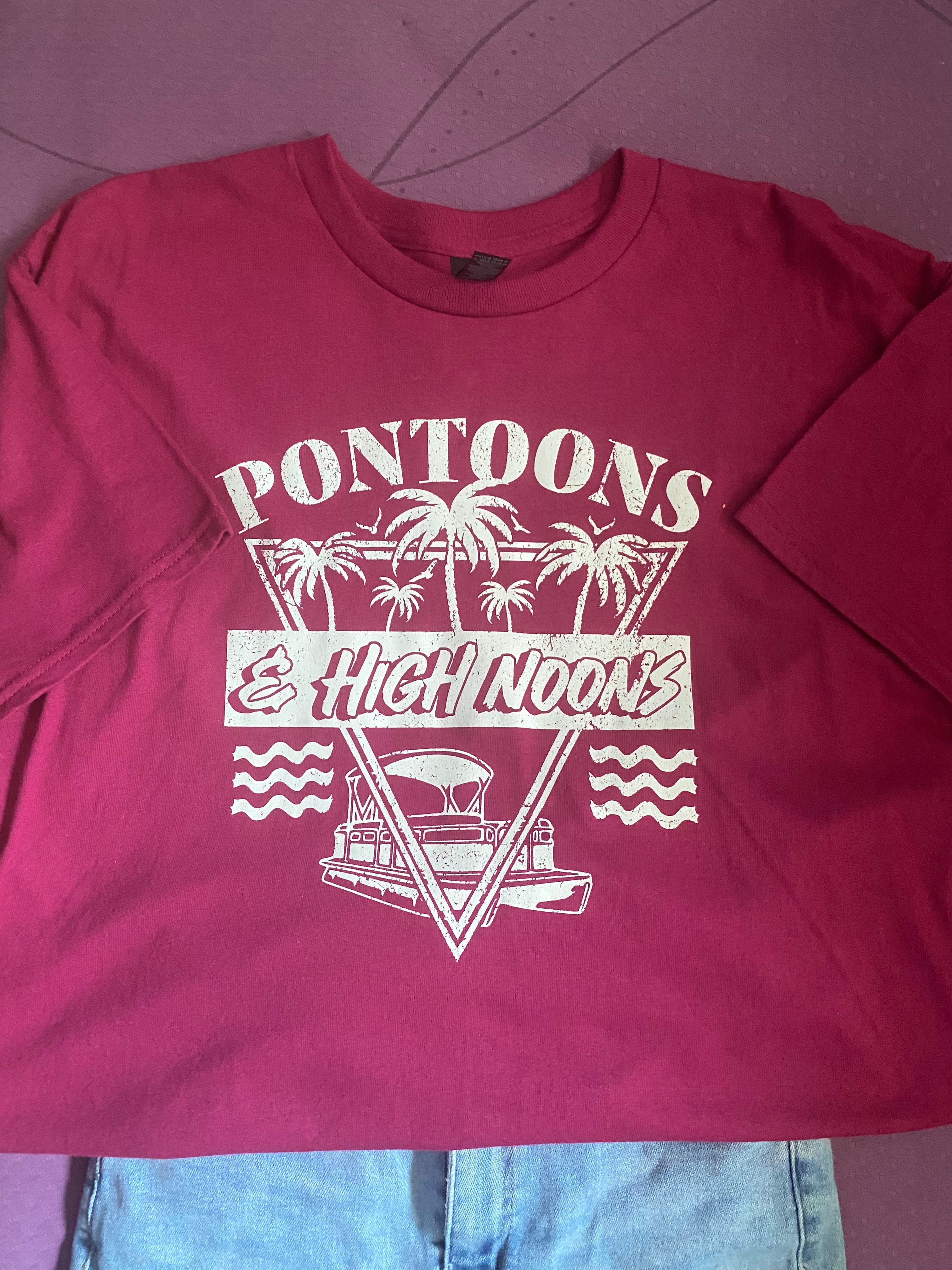 Pre-made Pontoons and High noons tshirt